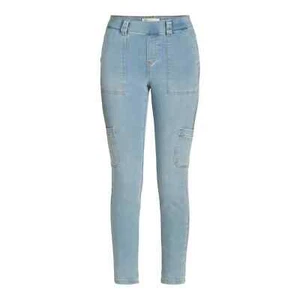 No Boundaries Junior's Mid Rise Utility Skinny Pants, 28" Inseam, Size XXS(00) - Picture 1 of 5