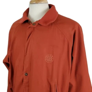 Perry Ellis Harrington Jacket Mens Large Cotton Poly Full Zip Plaid Lining, Logo - Picture 1 of 12