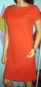 True Vintage~oranges Kleid~Drop Waist~Reißverschluss hinten~Mini~Gr. M-L - Bild 1 von 12