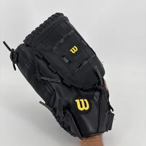 Guante de béisbol Wilson Elite Softbol 14" A2444 cuero negro mano izquierda - Imagen 1 de 6