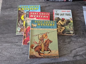 Lot of 3 Zane Grey's Western Magazines And 1 Paperback Book (Zane Grey) 1940s/50 - Bild 1 von 14