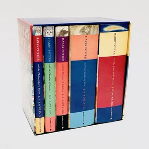 Harry Potter Boxed Set Books 1-5 Hardback Collection Philosophers Stone Etc - Picture 1 of 3