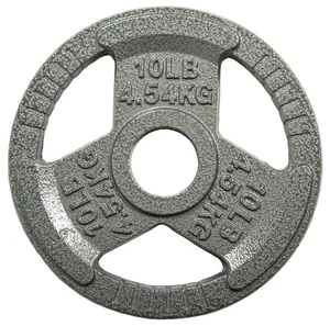 Placa de hierro fundido placa de pesas para entrenamiento de fuerza y levantamiento de pesas, 2 pulgadas... - Imagen 1 de 5