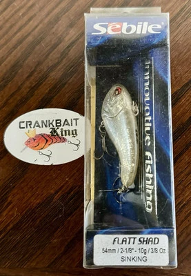 Nuevo de Lote Antiguo Sebile Flatt Shad 54 SK Lipless Crankbait en color PY no Xcalibur XRK XR Foto 1 de 2