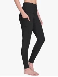 baleaf Damen Fleece gefütterte Leggings Thermo warm Winter mit Taschen - Bild 1 von 5