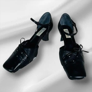 Michael Kors Mujer Cuero Puntera Abierta Tacones 6.5US/23.5cm Negro Excelente - Imagen 1 de 11