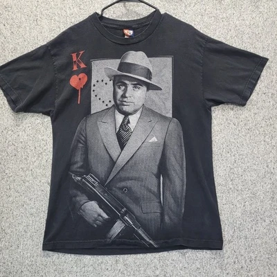 Camiseta De Colección OG Abel Al Capone Rey de Corazones Negra Para Hombre Grande EE. UU. Foto 1 de 4