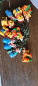 Vintage Disney WINNIE THE POOH Tigre Piglet Light Set Natale Funzionante - Foto 1 di 8