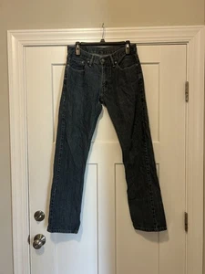Levi’s 514 Jeans Mens 32x34 Regular Straight 100% Cotton Medium Wash Blue Denim - Picture 1 of 5