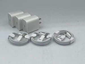 3 Chargers! Original USB-C to USB-C 20W Charger Cube, for iphone, android - Picture 1 of 10