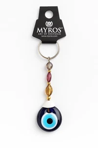 Handmade Turkish Evil Eye Keychain – Nazar Beads Amulet for Protection Gift - Picture 1 of 8