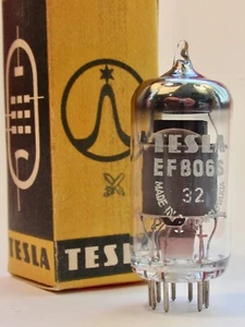 TUBOS AMPLIFICADOR AUDIO TROFEO SELECT TESLA EF806S (EF86) NUEVO DE STOCK HERRAMIENTAS TELEFUNKEN PROBADAS - Imagen 1 de 4