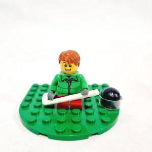 Lego Minifigures Ice Hockey Player Boy Set 60133 s8 2016 Stick and Helmet - Picture 1 of 20