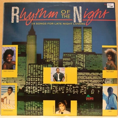 RHYTHM OF THE NIGHT - VARIOUS - Vinyl LP - DINO - 1987 - FREE POSTAGE VG (2153) - Image 1 of 4