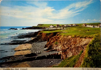 Postcard Cliffs Crooklets Bay Bude North Cornwall England Coast Seaside Beach - Image 1 of 4