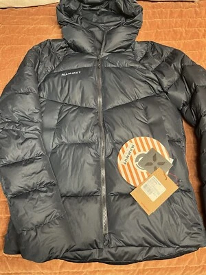 Новый Mammut Zun в с капюшоном вниз куртки мужчин M ночь синий - Изображение 1 из 3