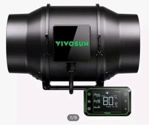 VIVOSUN AeroZesh G6 6-inch 324 CFM Inline Duct Fan with E42A Speed Controller - Picture 1 of 9