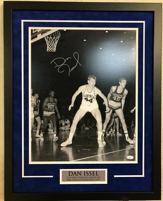 DAN ISSEL FRAMED SIGNED KENTUCKY WILDCATS 16x20 PHOTO JSA COA - Image 1 of 3