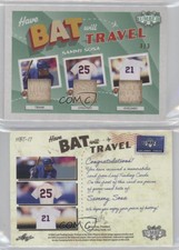 2022 Leaf Lumber Have Bat Will Travel Relics Emerald /3 Sammy Sosa #HBT-17