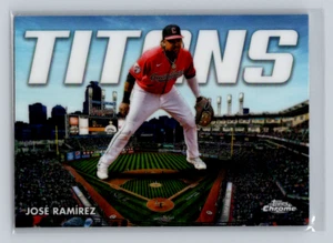 2023 Topps Chrome #CT-8 Jose Ramirez -Titans Insert-Cleveland Indians - Picture 1 of 2