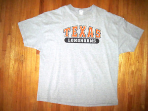 Big & Tall University of Texas Longhorns Gray Heavyweight T-Shirt Size 3XL 