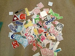 Snowboard gestanzter Vinyl-Aufkleber Sticker Lot Burton Oakley Neff DC Spy 5er-Pack!! - Bild 1 von 5