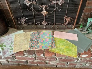 VTG 1970s Lot Assorted Wedding Gift Paper Perfect For Wrapping & Crafts 7 Kinds - Picture 1 of 6
