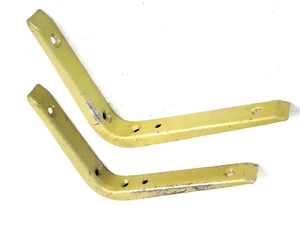 Soportes de estante vintage industriales de acero reforzados verde azulado recuperación de salvamento - Imagen 1 de 7