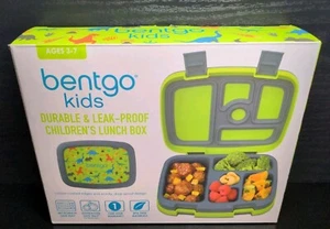 New Bentgo Kids Durable & Leak-Proof 5 Compartment School Lunch Box Dinosaurs - Picture 1 of 7