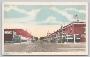 Kingman, Kansas (KS) Postcard: Main Street, Looking North, circa 1923 - Picture 1 of 2