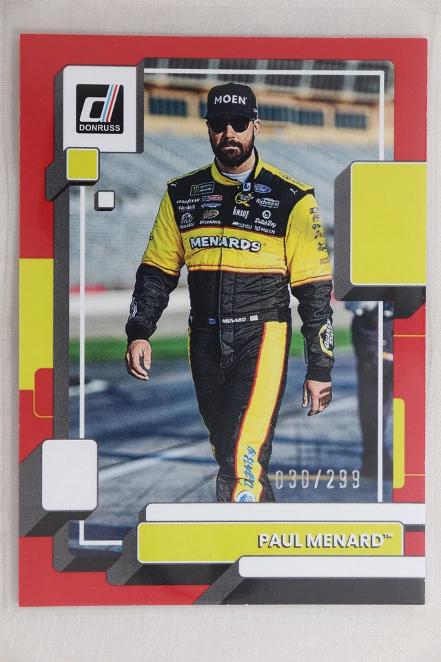 Paul Menard - 2023 Donruss Racing Red Parallel #30/299 - Image 1 of 1