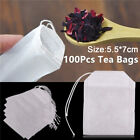 100X Tea Bags Food grade Empty Scented Tea Bags Infuser Seal Filter Paper US_KF