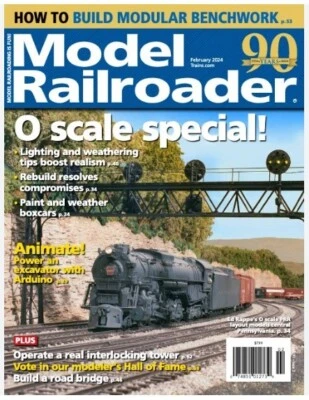 Model Railroader Magazine (US) Issue February 2024/ O SCALE SPECIAL ! - Image 1 of 3