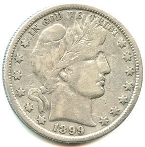 USA MEZZO DOLLARO argento berbero 1899 n. 7193 - Foto 1 di 2