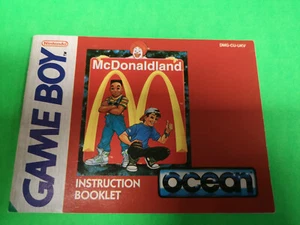 McDonaldland DMG-XU-UKV Gameboy Anleitung Booklet Manual Only - Bild 1 von 2