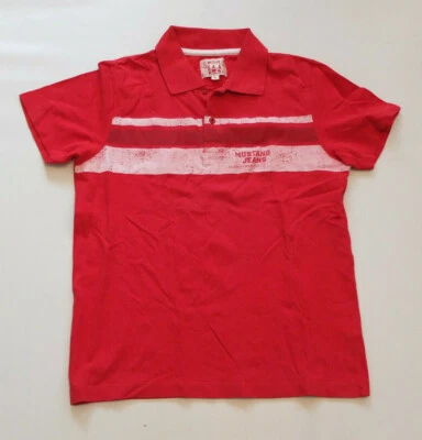 Mustang Cool T-Shirt M 46 50 TOP Polo Red - Image 1 of 4
