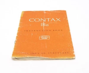 Zeiss Ikon Contax IIIa Instruction Book - English Vintage Manual - Picture 1 of 2
