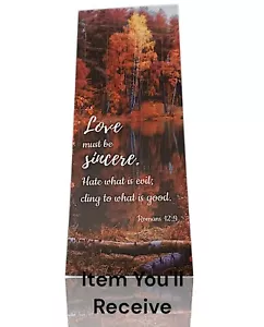Double Sided Print Bible Verse Bookmark with Full Scripture, (2.4” x 6.1”) - Picture 1 of 7