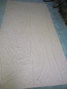 Light Salmon colored Cotton Rectangle Tablecloth with stitched edges-109" x 57" - Picture 1 of 3