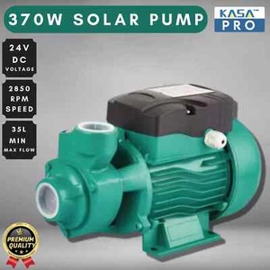 Kasa 24V DC Solar High Pressure Water Pump 370W Copper Motor Double Impeller - Picture 1 of 22