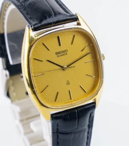 SEIKO Quartz 6030-5270 Square Men's Watch Gold Plated New Band Excellent+5 #1546 - Picture 1 of 19