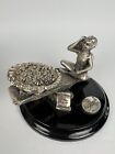 Nice Figure Girl Statue Brunel Vintage  Sterling Silver 999 Plated Made in Italy