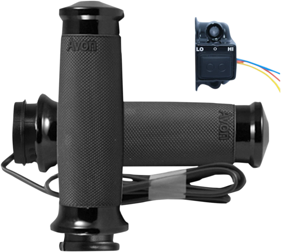 Empuñaduras térmicas contorno personalizado TBW negras 18-20 para Harley Softail Fat Bob 114 FXFBS Foto 1 de 1