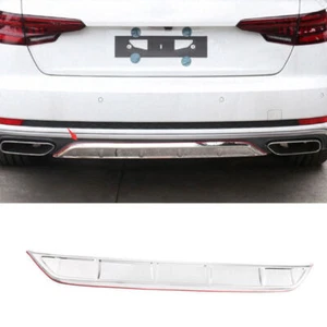 Fit For Audi A4 B9 2019-2020 Silver Steel Rear Bumper Diffuser Spoiler Board 1X - Foto 1 di 7
