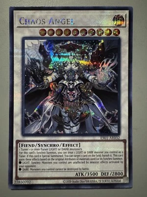 YUGIOH CHAOS ANGEL (SYNCHRO) ASIA ENGLISH EDITION ES01-AE032 SECRET RARE - Image 1 of 3