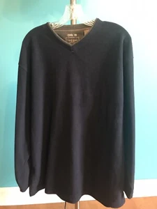 Herren Haggar Pullover groß blau weich bequem warm lässig formell Langarm - Bild 1 von 6
