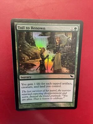 MTG - Toil to Renown - FOIL - Shadowmoor - NM/MT - Brandy New! - Image 1 of 2