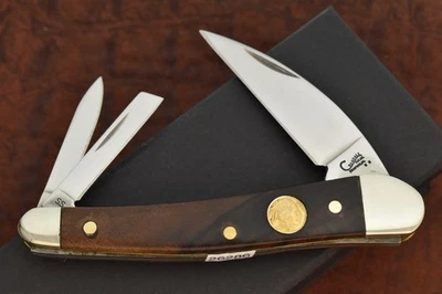 CUCHILLO CRANDALL 1 de 1 CASE XX CABALLITO DE MAR WHITTLER CABEZA INDIA BÚFALO PERSONALIZADO 26286 Foto 1 de 4