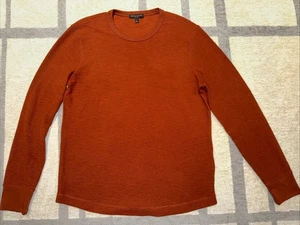 Camisa Banana Republic Core Temp Algodón Tejido Waffle Manga Larga Para Hombre Grande Óxido - Imagen 1 de 11