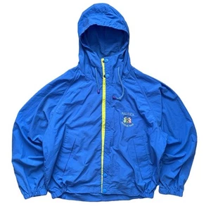 Giacca vela regata offshore Nautica vintage anni 90 taglia L nylon blu retrò baggy - Foto 1 di 11